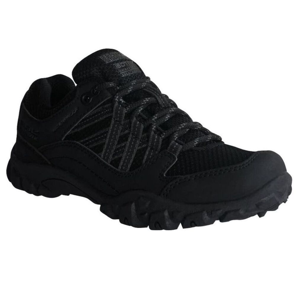 Regatta Childrens/Kids Edgepoint Walking Shoes / Black